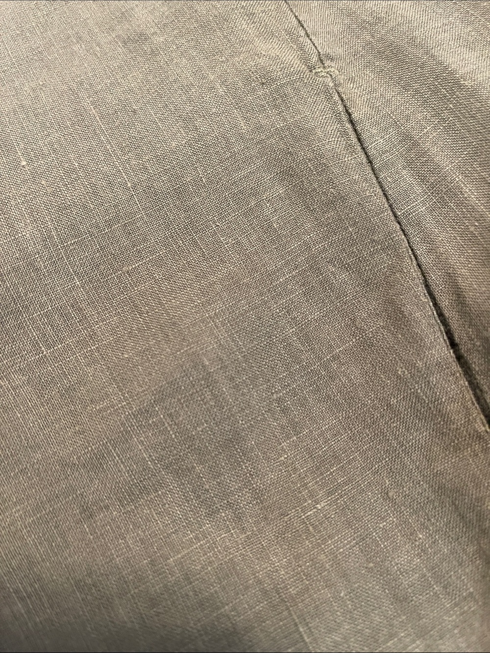 Lola Linen Velvet by Graham & Spencer Olive Green Wide-Leg Pants - Picture 13 of 15